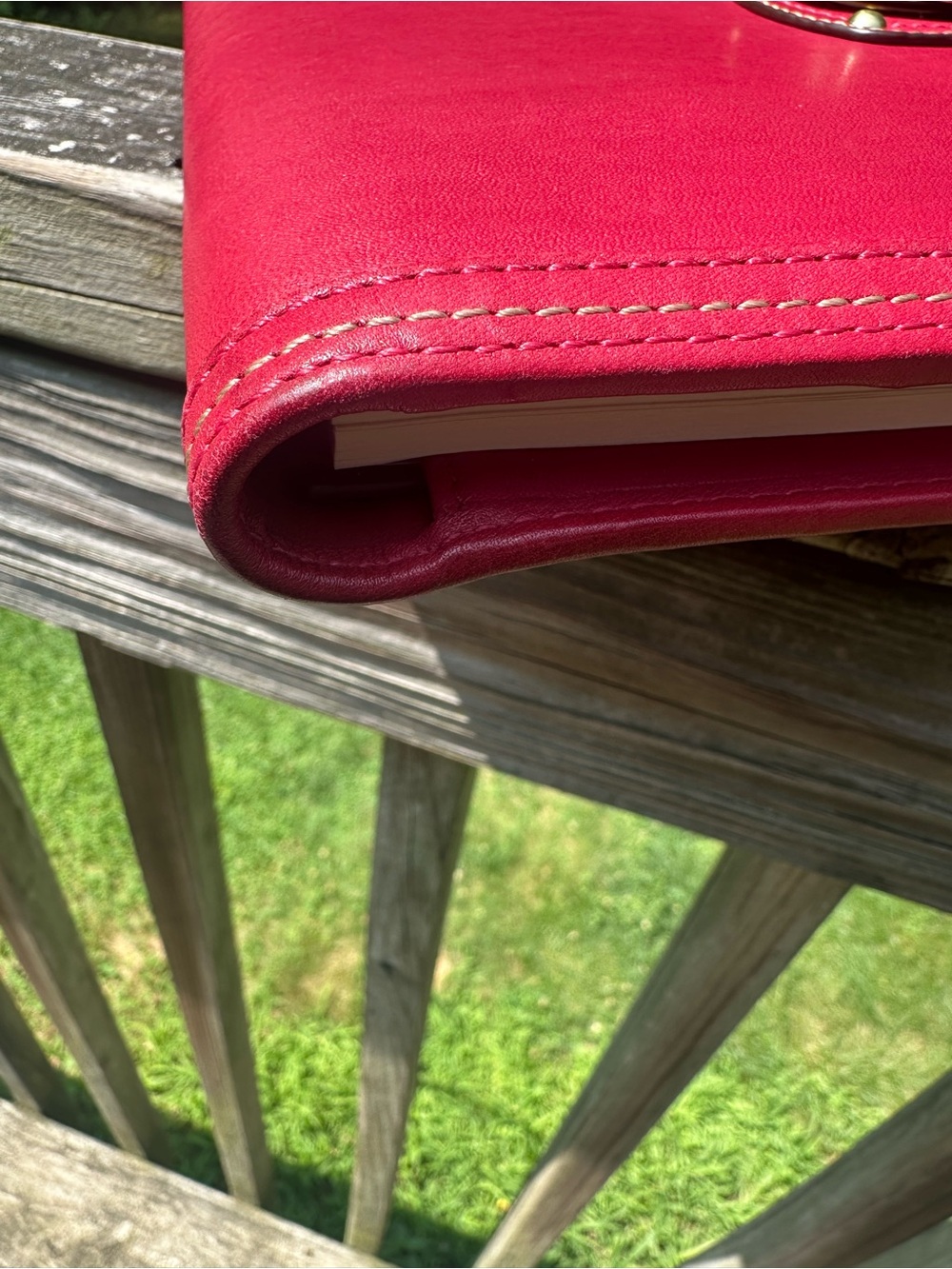 Coach Pink Leather Turnlock Planner - Picture 13 of 13